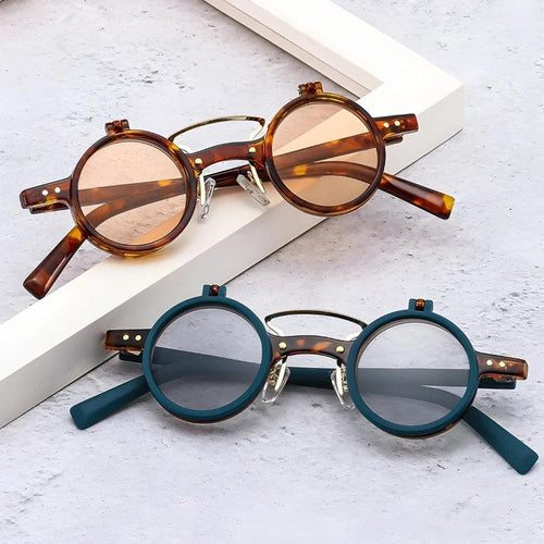 Litlookz Studio Round Flip-Up Sunglasses
