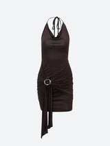 Litlookz Studio Ruched Halter Neck Mini Dress, view 3