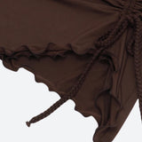 Litlookz Studio Ruched Mini Skirt, view 4