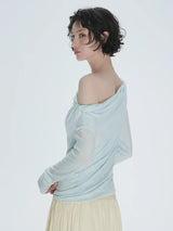 Litlookz Studio Ruched One-Shoulder Top, view 2