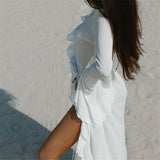 Litlookz Studio Ruffle Beach Cover Up Dress, view 4