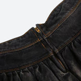 Litlookz Studio Ruffled Denim Mini Skirt, view 3