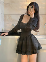 Litlookz Studio Ruffled Layered Corset Mini Dress, view 5
