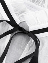 Litlookz Studio Ruffled Sheer Blouse, view 5