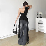 Litlookz Studio Ruffled Strapless Top, view 2