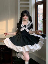 Litlookz Studio Sailor Collar Mini Dress, view 3