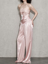 Litlookz Studio Satin Cami & Pants Set, view 6