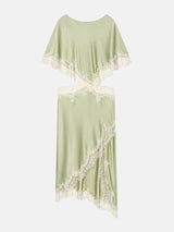 Litlookz Studio Satin Cut Out Midi Dress, view 5