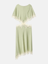 Litlookz Studio Satin Cut Out Midi Dress, view 6