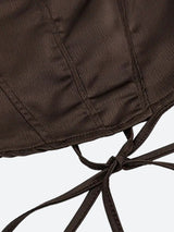 Litlookz Studio Satin Lace Up Corset Top, view 5