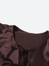 Litlookz Studio Satin Ruffled Mini Dress, view 5