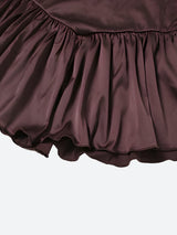 Litlookz Studio Satin Ruffled Mini Dress, view 6
