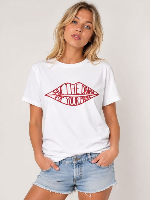 Litlookz Studio Save The Drama Tee