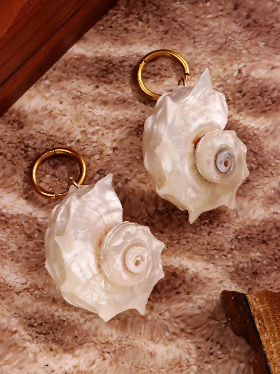 Litlookz Studio Seashell Earrings