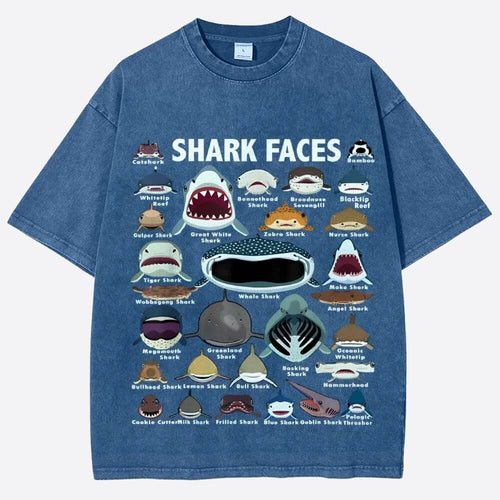 Litlookz Studio Shark Faces Tee