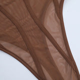 Litlookz Studio Sheer Bodycon Top, view 6