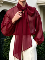 Litlookz Studio Sheer Bow Shirt, view 2