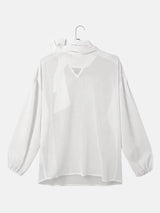 Litlookz Studio Sheer Bow Shirt, view 6