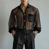Litlookz Studio Sheer Button Shirt, view 3