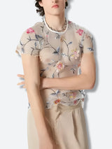 Litlookz Studio Sheer Floral Top, view 3