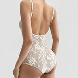 Litlookz Studio Sheer Lace Bodysuit, view 3