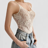 Litlookz Studio Sheer Lace Bodysuit, view 6