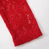 Litlookz Studio Sheer Lace Maxi Dress, view 5