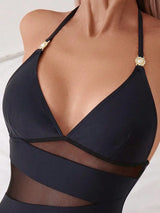 Litlookz Studio Sheer Mesh One Piece Swimsuit, view 3