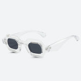 Litlookz Studio Sheer Rectangle Sunglasses, view 6