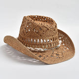 Litlookz Studio Shell Straw Cowboy Swim Hat, view 3