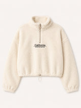 Litlookz Studio Sherpa Quarter Zip Sweatshirt, view 3
