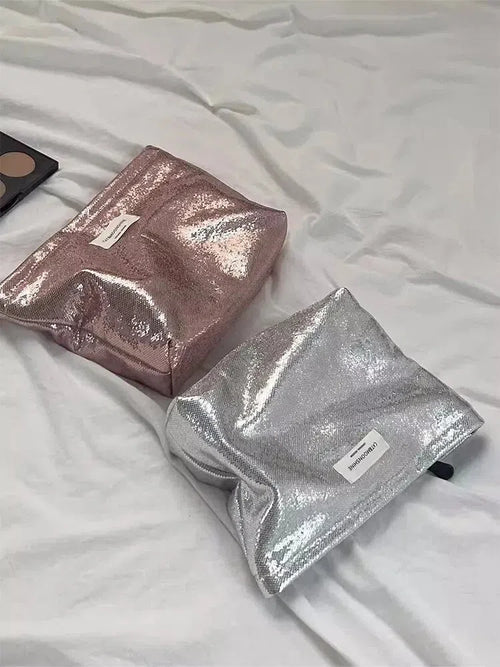 Litlookz Studio Shiny Metallic Makeup Bag