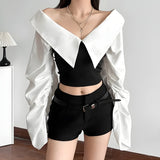 Litlookz Studio Shirt Corset Top, view 5