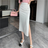 Litlookz Studio Side Slit Midi Skirt, view 2