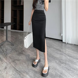 Litlookz Studio Side Slit Midi Skirt, view 3
