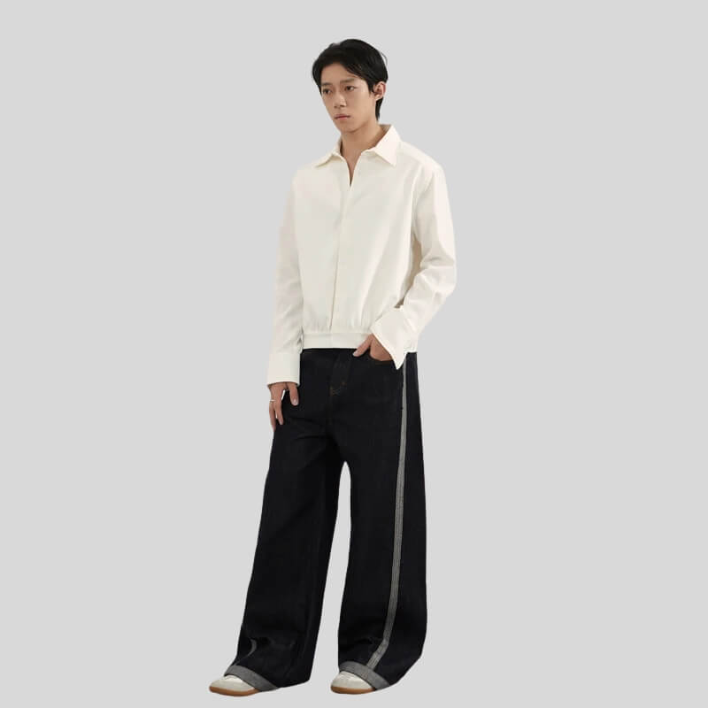 Litlookz Studio Side Stripe Wide Jeans