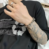Litlookz Studio Silver Chain Bracelet, view 5