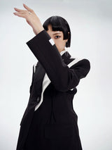 Litlookz Studio Single Button Color Block Blazer, view 5