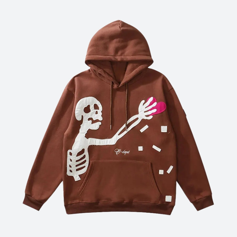 Litlookz Studio Skeleton Patch Hoodie
