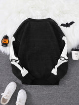 Litlookz Studio Skeleton Pullover Sweater, view 2