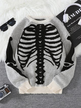 Litlookz Studio Skeleton Pullover Sweater, view 3