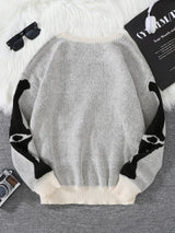 Litlookz Studio Skeleton Pullover Sweater, view 4