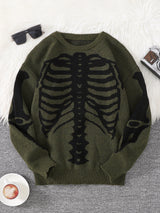 Litlookz Studio Skeleton Pullover Sweater, view 5