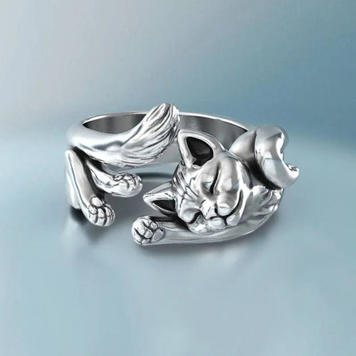 Litlookz Studio Sleeping Cat Ring