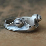 Litlookz Studio Sleeping Frog Ring, view 4
