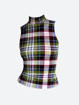 Litlookz Studio Sleeveless Plaid Top, view 6