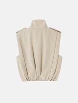 Litlookz Studio Sleeveless Trench Vest Top, view 4