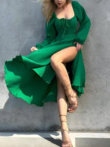 Litlookz Studio Slit Midi Dress, view 2