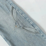 Litlookz Studio Snap Button Cut Out Jeans, view 4