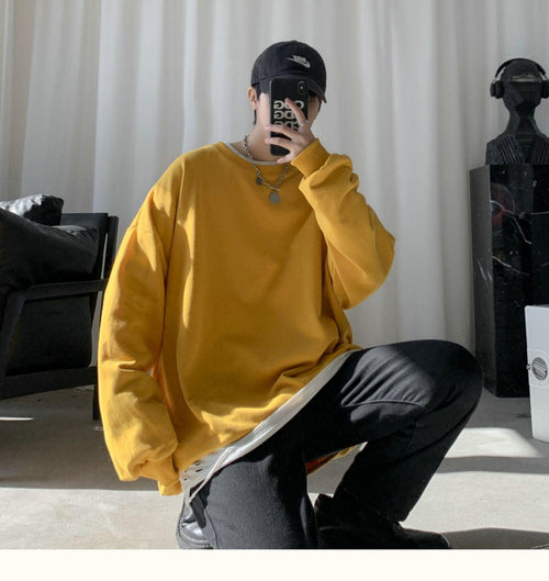 Litlookz Studio Soft Boy Basic Oversized Sweatshirt